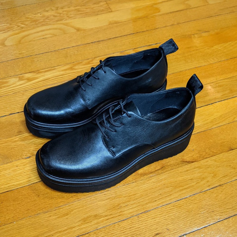 Vagabond Tara Lace-Up Leather Oxfords | Black | 11